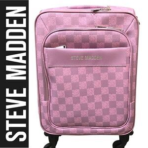 Steve Madden Hayden SM Block Logo Soft Side Expandable Spinner 20" Luggage